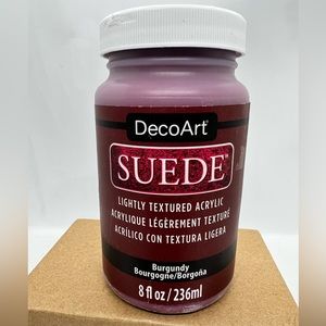 DecoArt Suede Lightly Textured Acrylic Paint BURGUNDY